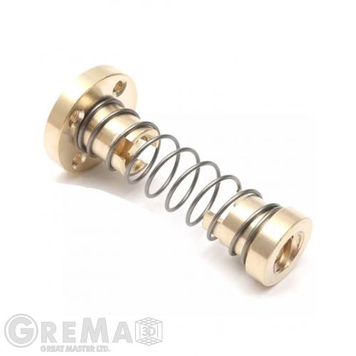 Spare parts Lead nut TR8x2 with anti-backlash spring